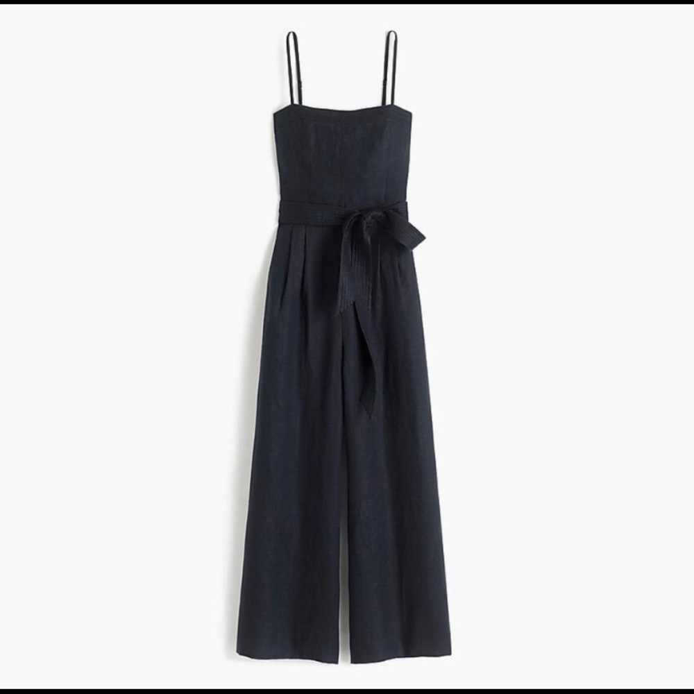 NWT Spaghetti strap jumpsuit in beauchamps linen